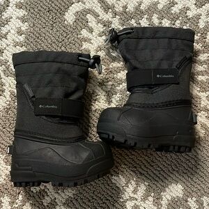 Columbia Black Kids Snow Boots